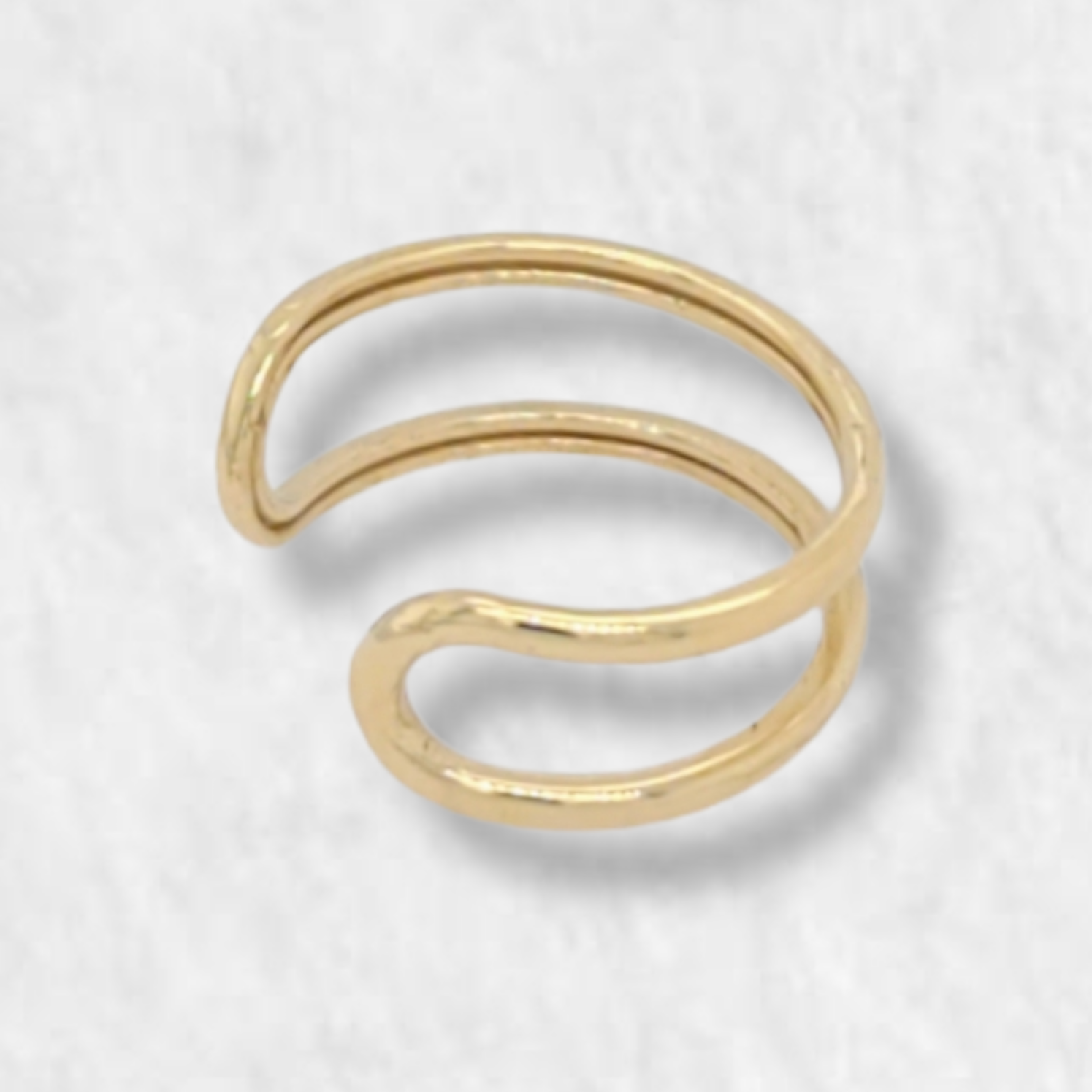 Double Line Cuff - 18Kts Yellow Gold