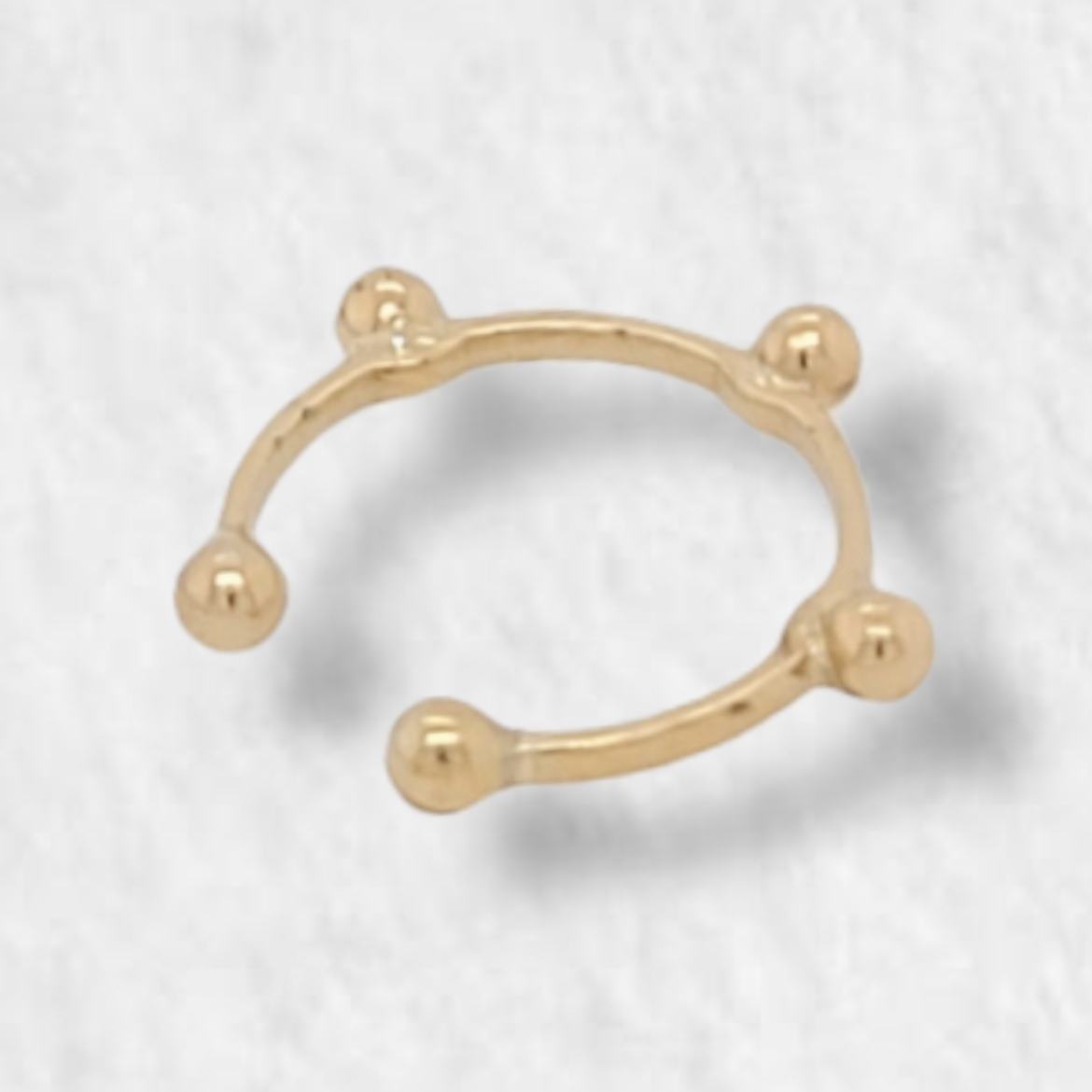 Cuff with Spheres - 18K Yellow Gold