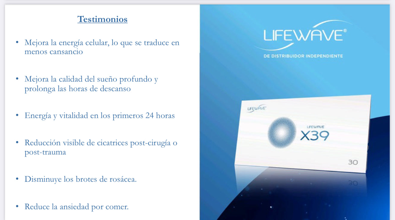 Parche LifeWave X39°